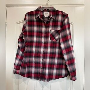 Field & Stream Red Plaid Blouse large women’s